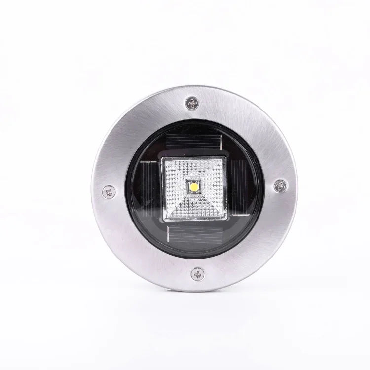 Lampe Solaire Enterrée d'Extérieur pour Jardin, Étanche, Lumière Blanche, Lumière Chaude