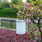 Lampe solaire d'extérieur étanche en forme de seau, LED, pour cour, jardin, à suspendre, veilleuse, lumière colorée, lumière blanche, lumière chaude