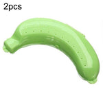 Lot de 2 boîtes de protection pour bananes en forme de fruit, 3 couleurs, pour le déjeuner des enfants