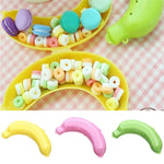 Lot de 2 boîtes de protection pour bananes en forme de fruit, 3 couleurs, pour le déjeuner des enfants