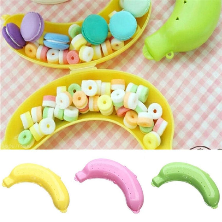 Lot de 2 boîtes de protection pour bananes en forme de fruit, 3 couleurs, pour le déjeuner des enfants