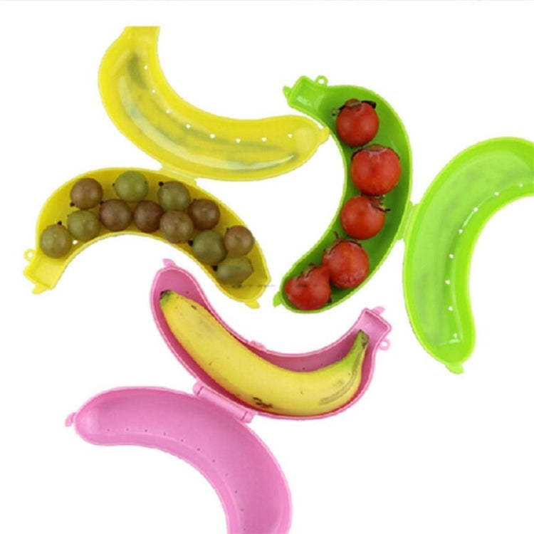 Lot de 2 boîtes de protection pour bananes en forme de fruit, 3 couleurs, pour le déjeuner des enfants
