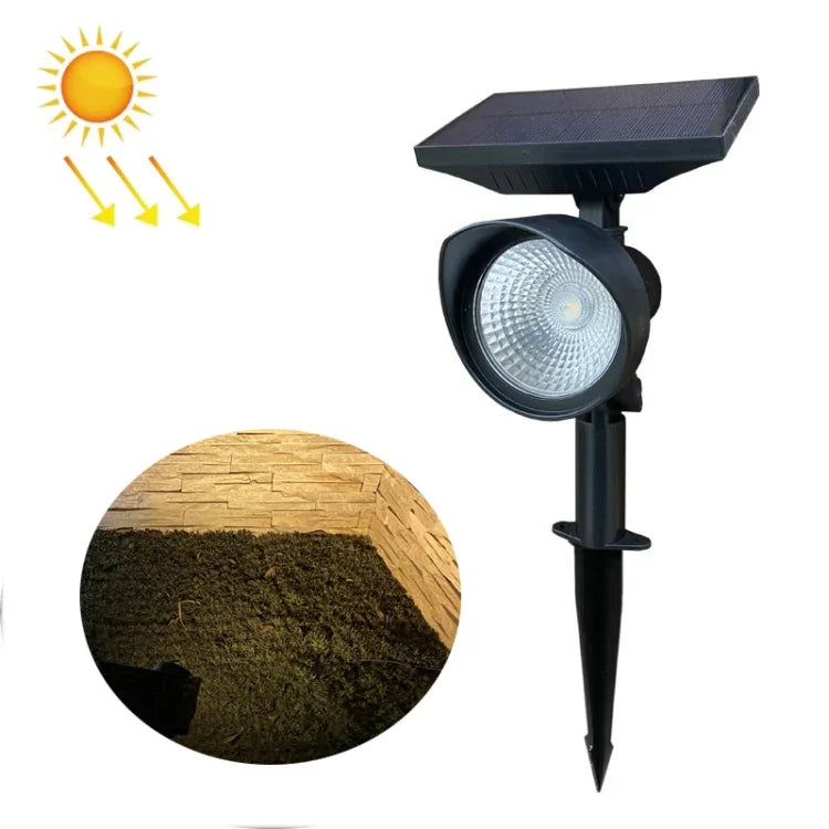 Projecteur solaire domestique Lampe de pelouse de villa de jardin solaire, lumière blanche, lumière chaude, lumière colorée