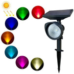 Projecteur solaire domestique Lampe de pelouse de villa de jardin solaire, lumière blanche, lumière chaude, lumière colorée