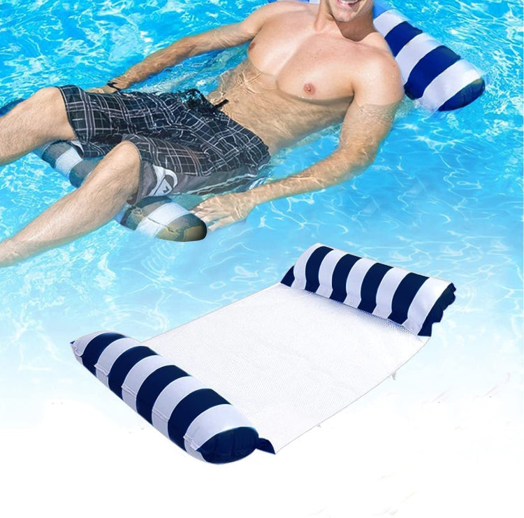 Hamac gonflable en PVC pour adulte, flotteur de natation, taille : 120 x 70 cm, rayé bleu clair, rayé rouge rose, rayé jaune, rayé vert, rayé orange, rayé bleu foncé, jaune + bleu, vert + bleu