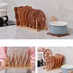 Égouttoir de cuisine multifonctionnel en bambou pour bols, assiettes et vaisselle, étagère de rangement pour vaisselle, Couche (spécification) : 2 grilles, 2 grilles, 4 grilles, 7 grilles, 8 grilles