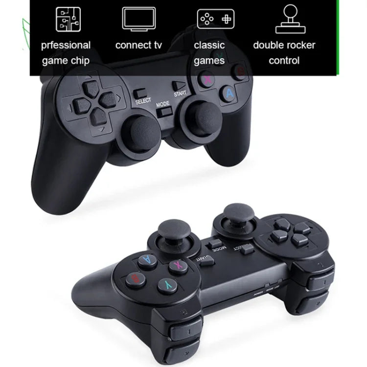 Console de jeux sans fil Y3 Lite Doubles HD, 32 Go et 3 000 jeux, 64 Go et 10 000 jeux