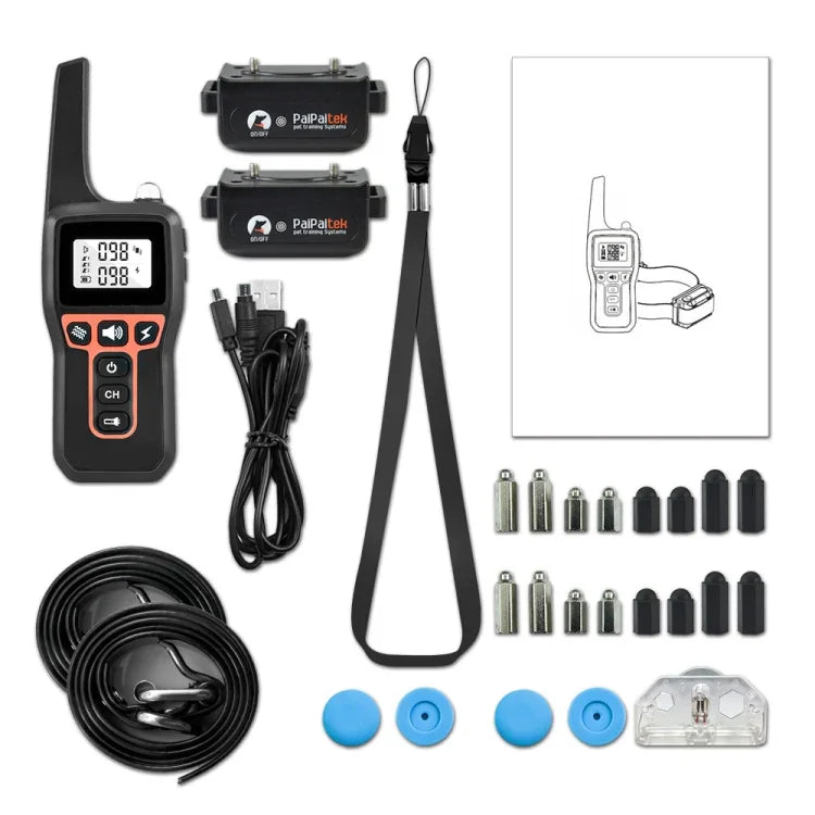 PaiPaitek PD529-2 Remote Training Dog Device Pet Training Supplies Anti-Barking Training Equipment, PD529-2