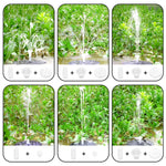 Colorful Lamp Battery Solar Fountain Floating Landscape Fountain, Colorful Lamp Fountain