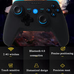 CX-X1  2.4GHz + Bluetooth 4.0 Wireless Game Controller Handle For Android / iOS / PC / PS3, Single Handle (Blue), Handle + Bracket (Blue), Handle + Bracket+ Receiver (Blue)