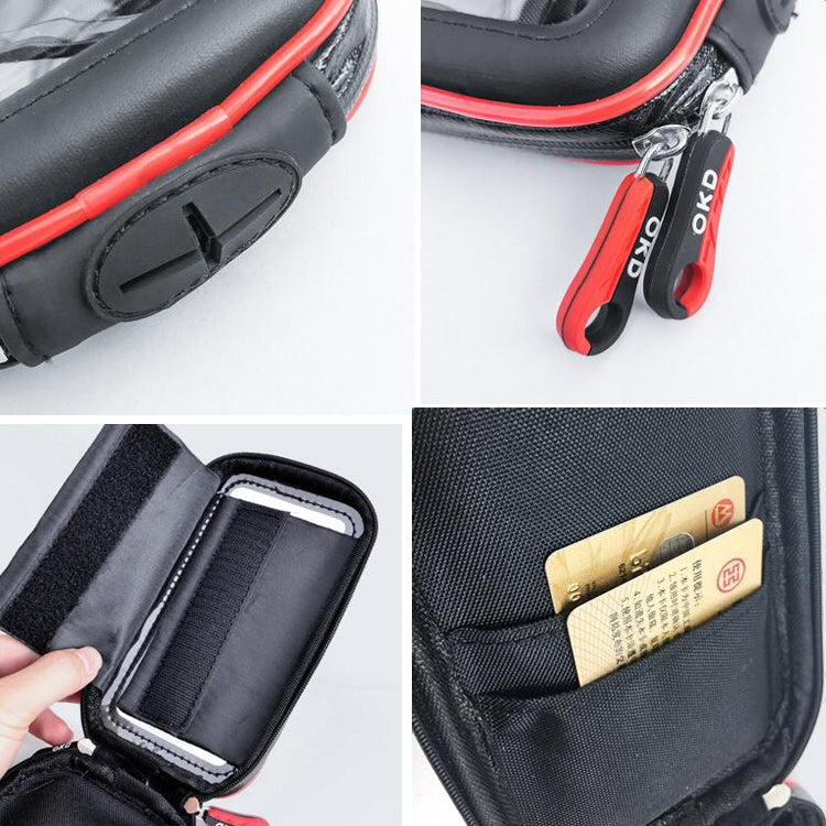 Sac étanche pour téléphone mobile avec écran tactile OKD pour moto et vélo, M-3, L-3, XL-3