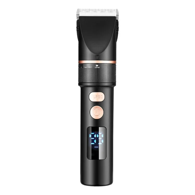 Tondeuse à cheveux électrique pour homme TURBO avec écran numérique LCD