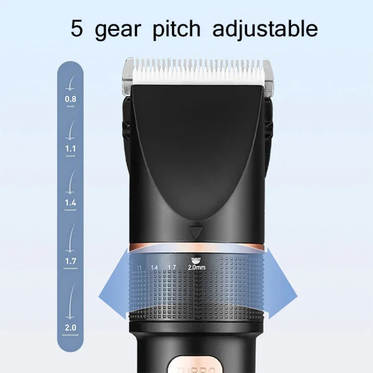 Tondeuse à cheveux électrique pour homme TURBO avec écran numérique LCD