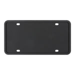 2 Sets Waterproof Rustproof Non-damaging Car Paint Silicone License Plate Frame, US Black, Black