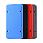 2 Sets Waterproof Rustproof Non-damaging Car Paint Silicone License Plate Frame, US Black, Black