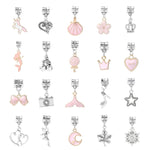 63 en 1 Bande dessinée DIY Bijoux Faits à la Main Enfants Main Chaîne Bracelet, 63 en 1(Rose)