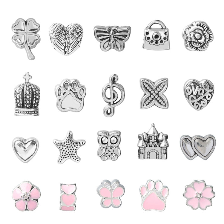 63 en 1 Bande dessinée DIY Bijoux Faits à la Main Enfants Main Chaîne Bracelet, 63 en 1(Rose)