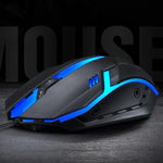 2 PCS T-WOLF V1 Souris filaire USB 3 boutons 1200 DPI Souris de jeu rétroéclairée 7 couleurs, Longueur du câble : 1,35 m