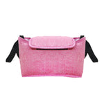 Sac de Rangement Suspendu pour Poussette Sac de Poussette Multifonctionnel Grande Capacité, Gris Lin, Noir Lin, Rose Lin, Violet Lin, Vert Lin, Bleu Lin