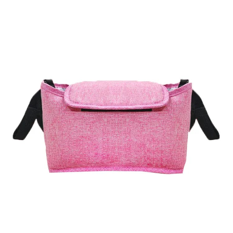 Sac de Rangement Suspendu pour Poussette Sac de Poussette Multifonctionnel Grande Capacité, Gris Lin, Noir Lin, Rose Lin, Violet Lin, Vert Lin, Bleu Lin
