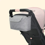 Sac de Rangement Suspendu pour Poussette Sac de Poussette Multifonctionnel Grande Capacité, Gris Lin, Noir Lin, Rose Lin, Violet Lin, Vert Lin, Bleu Lin