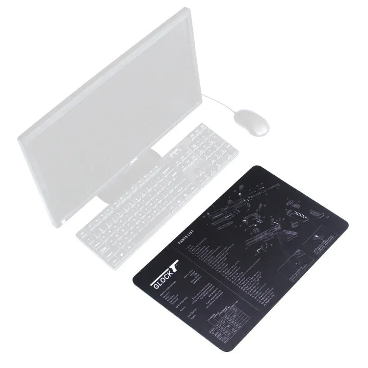 2 tapis de souris de bureau et de jeu antidérapants à transfert de chaleur simple face, 2 mm, 3 mm, 4 mm, 5 mm