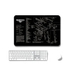 2 tapis de souris de bureau et de jeu antidérapants à transfert de chaleur simple face, 2 mm, 3 mm, 4 mm, 5 mm