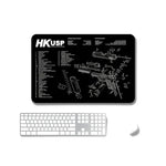 2 tapis de souris de bureau et de jeu antidérapants à transfert de chaleur simple face, 2 mm, 3 mm, 4 mm, 5 mm