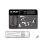 2 tapis de souris de bureau et de jeu antidérapants à transfert de chaleur simple face, 2 mm, 3 mm, 4 mm, 5 mm