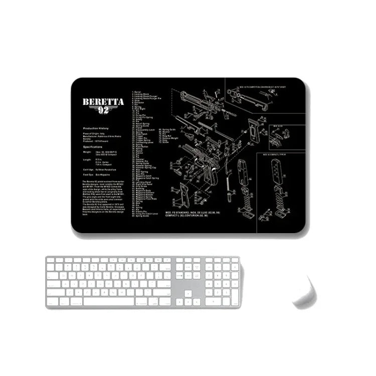 2 tapis de souris de bureau et de jeu antidérapants à transfert de chaleur simple face, 2 mm, 3 mm, 4 mm, 5 mm
