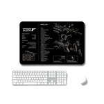 2 tapis de souris de bureau et de jeu antidérapants à transfert de chaleur simple face, 2 mm, 3 mm, 4 mm, 5 mm