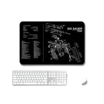 2 tapis de souris de bureau et de jeu antidérapants à transfert de chaleur simple face, 2 mm, 3 mm, 4 mm, 5 mm