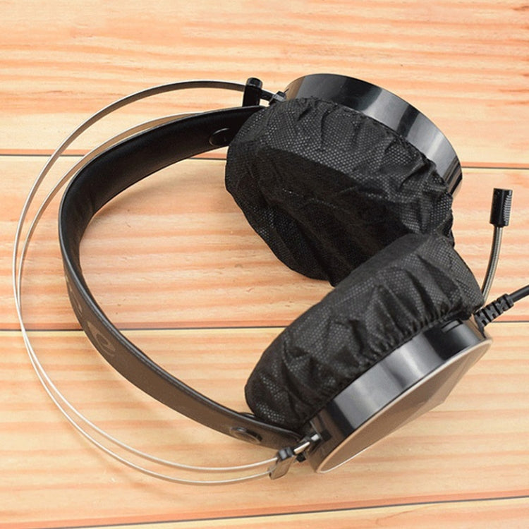50 paires d'écouteurs, housse de protection jetable en non-tissé pour casque de jeu, 50 paires indépendantes (noir), 50 paires indépendantes (bleu)