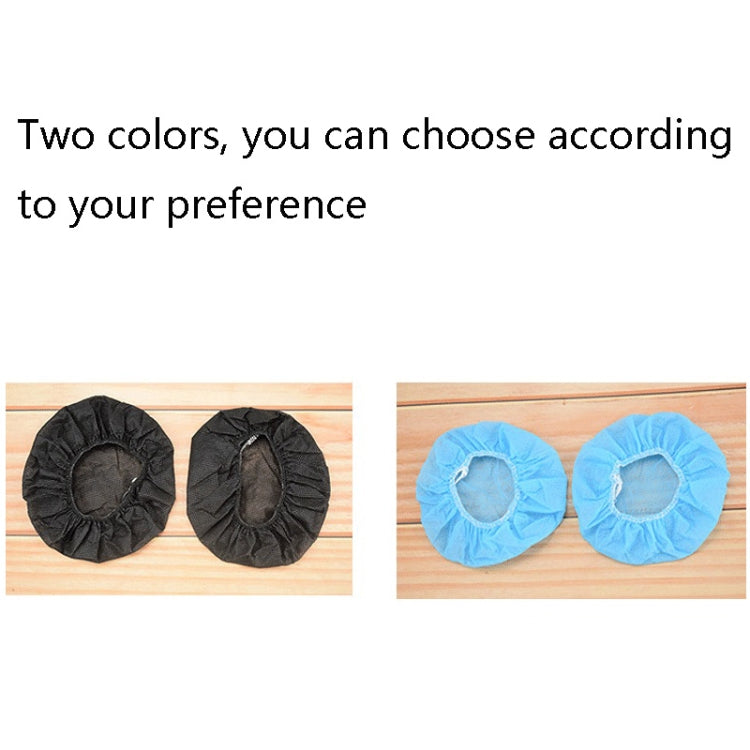 50 paires d'écouteurs, housse de protection jetable en non-tissé pour casque de jeu, 50 paires indépendantes (noir), 50 paires indépendantes (bleu)