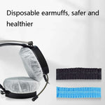 50 paires d'écouteurs, housse de protection jetable en non-tissé pour casque de jeu, 50 paires indépendantes (noir), 50 paires indépendantes (bleu)
