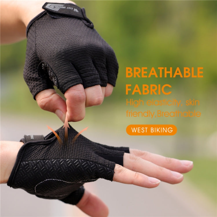 WEST BIKING YP0211218 Gants courts de cyclisme respirants Antidérapants Mitaines, M, L, XL, 2XL