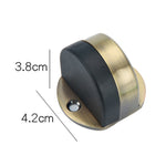 Stainless Steel Punch-Free Door Pad Bedroom Bathroom Invisible Anti-Collision Rubber Door Stopper, Black, Green Bronze, Red Bronze, Brushed Steel, Yellow Bronze, Porcelain White, Bright Gold