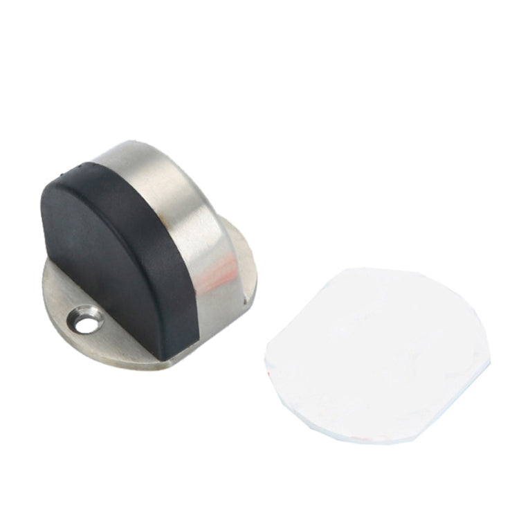 Stainless Steel Punch-Free Door Pad Bedroom Bathroom Invisible Anti-Collision Rubber Door Stopper, Black, Green Bronze, Red Bronze, Brushed Steel, Yellow Bronze, Porcelain White, Bright Gold