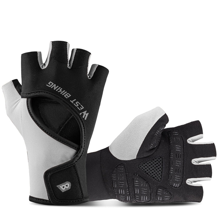 WEST BIKING YP0211217 Gants de cyclisme respirants avec paume en silicone pour l'entraînement de fitness et la protection du poignet, M, L, XL