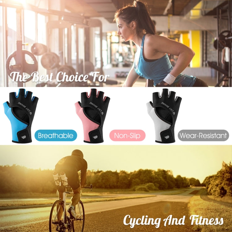 WEST BIKING YP0211217 Gants de cyclisme respirants avec paume en silicone pour l'entraînement de fitness et la protection du poignet, M, L, XL