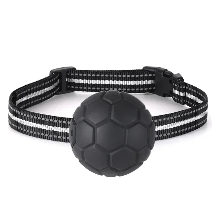 Collier anti-aboiement électrique à vibration, avec prise européenne, noir