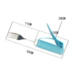 Fourchette à aliments en acier inoxydable 304, pliable, à usage personnel, pour personnes âgées et handicapées, fourchette