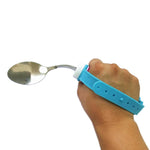 Cuillère auto-service pliable anti-secousse en acier inoxydable 304 pour personnes handicapées et âgées, Cuillère
