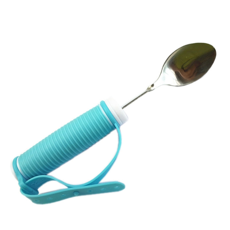 Cuillère auto-service pliable anti-secousse en acier inoxydable 304 pour personnes handicapées et âgées, Cuillère