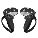 2 jeux de housses de protection en silicone anti-chute et anti-perte GS092 pour manettes Oculus Quest 2, GS092 bleu, GS092 noir