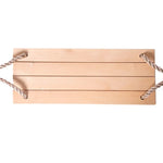 Adult Children Indoor Outdoor Wooden Swing Four Plank Swing,Random Color Delivery（Red), Wooden