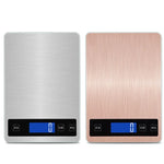 Balance de cuisine portable USB A10-1 pour usage domestique, pâtisserie, thé, balance de précision, 5kg / 1g (blanc), 10kg / 1g (blanc), 15kg / 1g (blanc), 5kg / 1g (or rose), 10kg / 1g (or rose), 15kg / 1g (or rose)