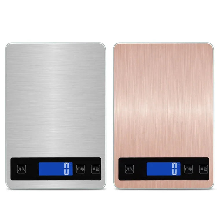 Balance de cuisine portable USB A10-1 pour usage domestique, pâtisserie, thé, balance de précision, 5kg / 1g (blanc), 10kg / 1g (blanc), 15kg / 1g (blanc), 5kg / 1g (or rose), 10kg / 1g (or rose), 15kg / 1g (or rose)