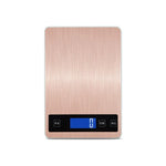 Balance de cuisine portable USB A10-1 pour usage domestique, pâtisserie, thé, balance de précision, 5kg / 1g (blanc), 10kg / 1g (blanc), 15kg / 1g (blanc), 5kg / 1g (or rose), 10kg / 1g (or rose), 15kg / 1g (or rose)