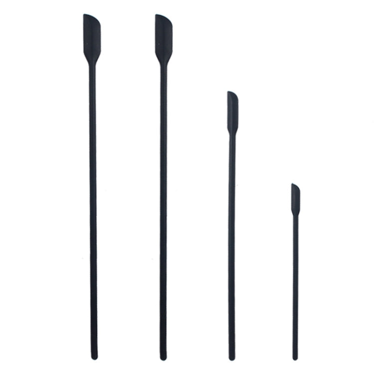 Ensemble de spatules à confiture et racloirs de bouteille cosmétiques en silicone à mini-pointe 4 en 1, 4 en 1 rouge, 4 en 1 noir, 4 en 1 coloré, 4 en 1 violet, 4 en 1 vert